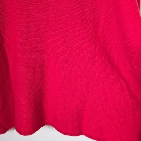 EUC BIANCO & BLU RED MERINO WOOL BLEND BOATNECK SWEATER TOP SIZE M - Picture 11 of 16